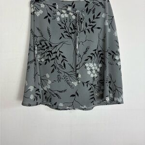 Vintage Floral Gray Skirt